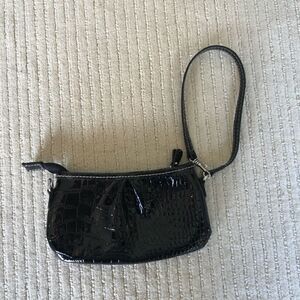 Liz Claiborne Small Black Handbag/Wristlet
